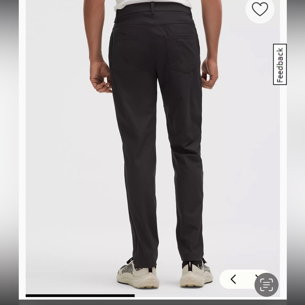 lululemon athletica Men's Black Chinos